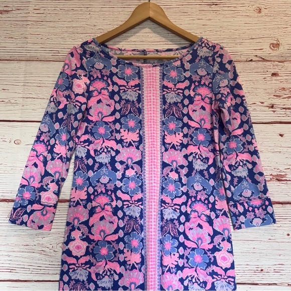 Lilly Pulitzer Marlowe Dress in Iris Blue Werk It Sz XS - Picture 6 of 11